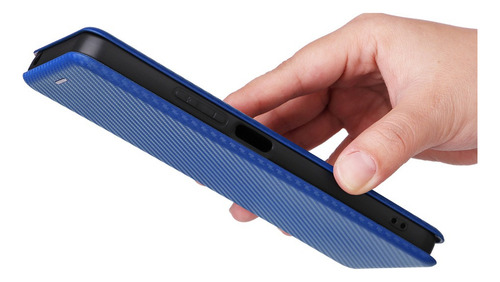 Funda Tipo Cartera De Poliuretano De Fibra De Carbono Para X