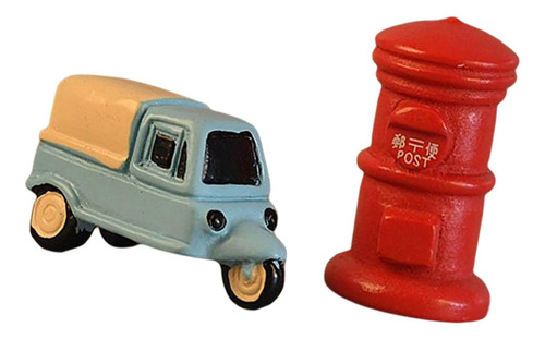 2 Figura En Miniatura Delicada, Modelo De Coche En