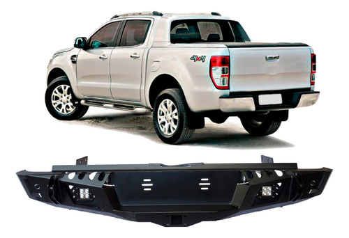 Parachoque Trasero Fierro Compatible Con Ford Ranger 13-22