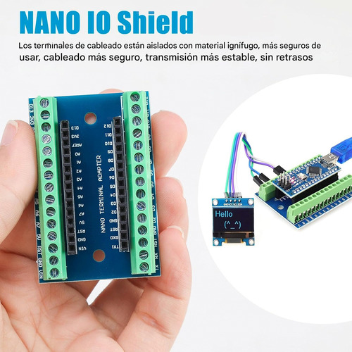 4 Piezas Shield Arduino Nano V3.0 Terminal De Clema Bornera