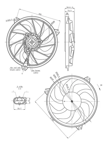 Electroventilador Peugeot 206