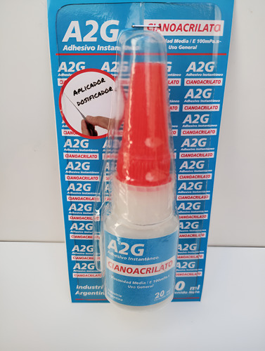 Adhesivo Cianoacrilato A2g. 20g. Transparente Con Aplicador Transparente