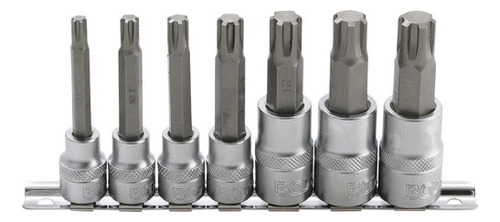 Kit 7 Pz Dado Con Punta Ribe |3/8 , 1/2 | M6 - M14| Bgs 5185