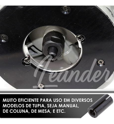 Redutor De Haste Bucha Tupia 12mm Para 6mm Adaptador Madeira