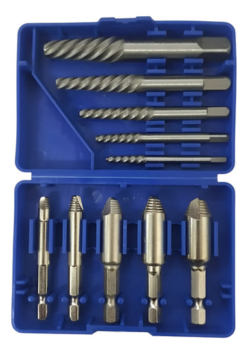 Set Juego Extractor De Tornillos Cortados Machos 10 Piezas