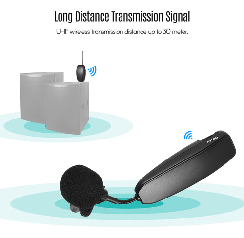 Micrófono Inalambrico Uhf.transmisor.receptor Lapel Inst