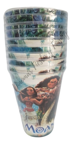 Kit Decorativo Fiesta Feliz Cumpleaños Moana Y Maui 30 Niños