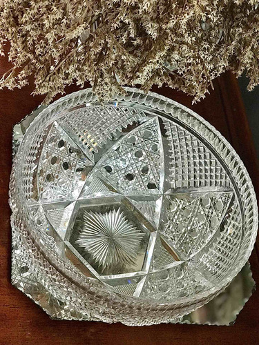 Imagen 5 de 9 de Antiguo Centro De Mesa De Cristal De Bohemia