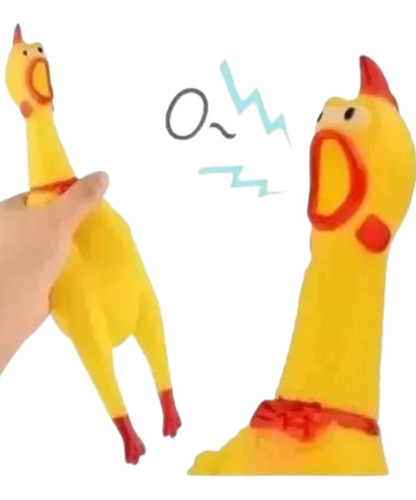 Gallina Chillona Pollo Juguete 16 Cm Chifle Para Mascotas