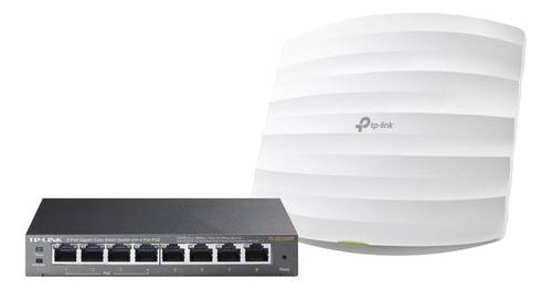 Kit Tp-link De Access Point Eap245 Y Switch Poe Tl-sg108pe