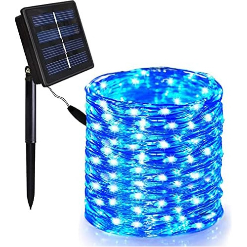 Cadena De Luces Solares, 200 Luces Solares Led Al Aire ...