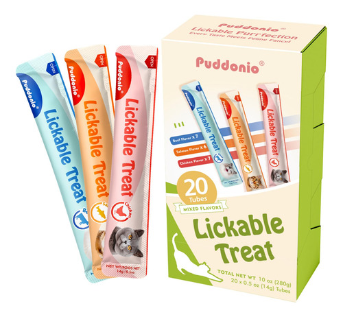 Puddonio Lickable: Golosinas Naturales Para Gatos