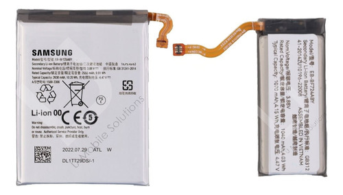 Pila Bateria Para Samsung Flip 4 Sm-f721. Kit 2pz Originales