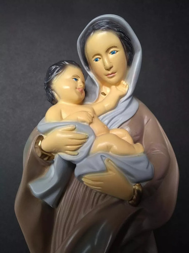 Imagen pintada a mano de Nuestra Señora Madre de la Divina Gracia, 26 cm, color