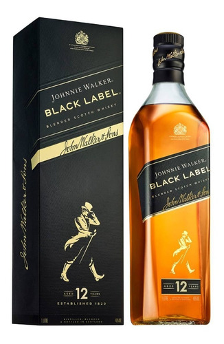 Whisky Escoces Johnnie Black Label 1 Litro