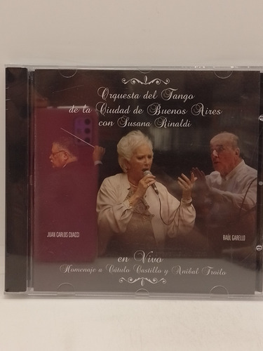 Orq De Tango De Bs As Y Susana Rinaldi Homenaje Castillo Cd