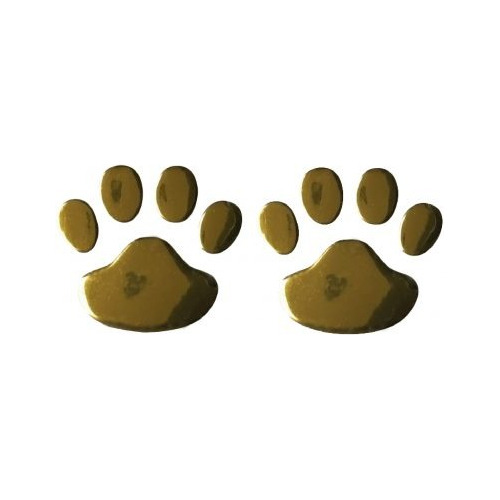  Sticker Dog Paw Dorado