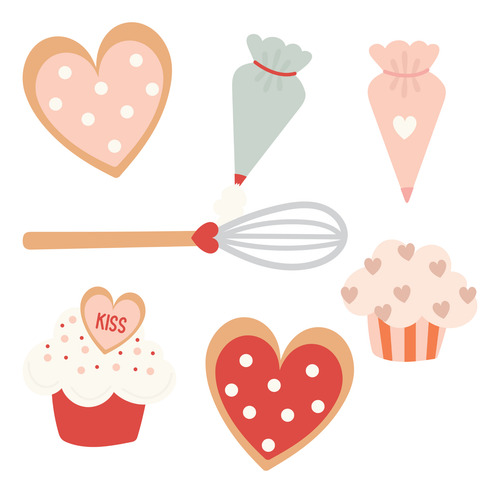 Kit Imagenes Png Clipart Infantil Pastelería Panadería Amor