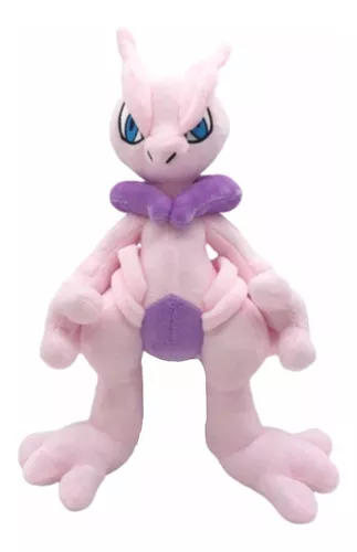 Mewtwo Pokémon Mega Evolução X Pelúcia Licenciada 30cm Mew em