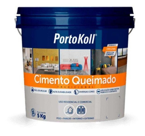 Cimento Queimado Portokoll 5kg Geada