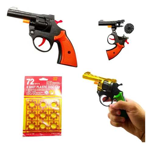comprar Revolver Arma De Brinquedo Espoleta Com 72 Shots Reforçado