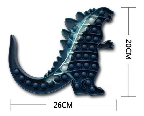 Gorila Godzilla Brinquedo Sensorial Pop It Fidget 2 Piezas