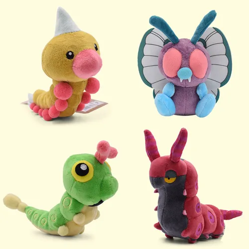 A Oruga Verde Unicornio Mariposa Ciempiés Rey Peluche