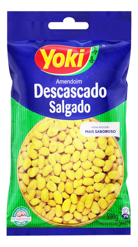 Amendoim Descascado Salgado Yoki 500 grs.