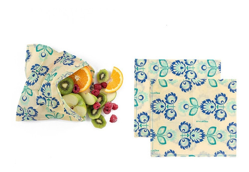 Bolsas Reutilizables Envuelbee Pack 3 Beebags Folk Azul