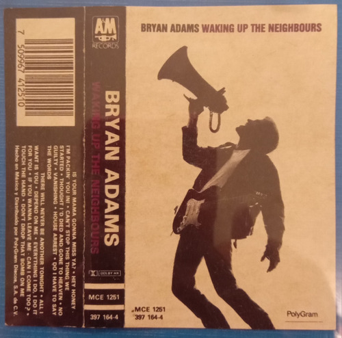 Bryan Adams - Waking Up The Neighbours [álbum, Cassette]