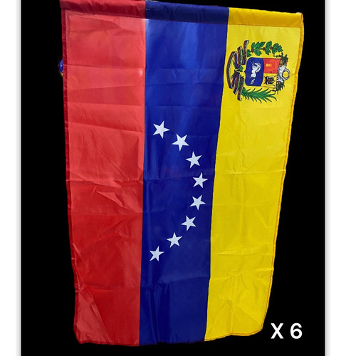 Bandera De Venezuela 8 Estrellas Original Paquete 6 Piezas