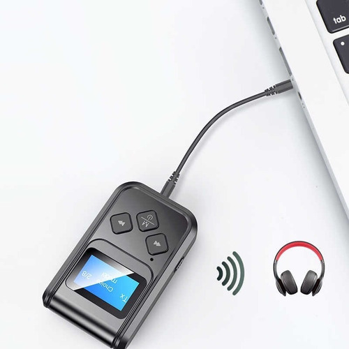 Audio Transmisor Receptor Bluetooth 5.0 Con Pantalla Led