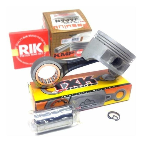 Kit Pistão + Anel Rik Std 0.75 Com Biela Honda Cg Titan 150