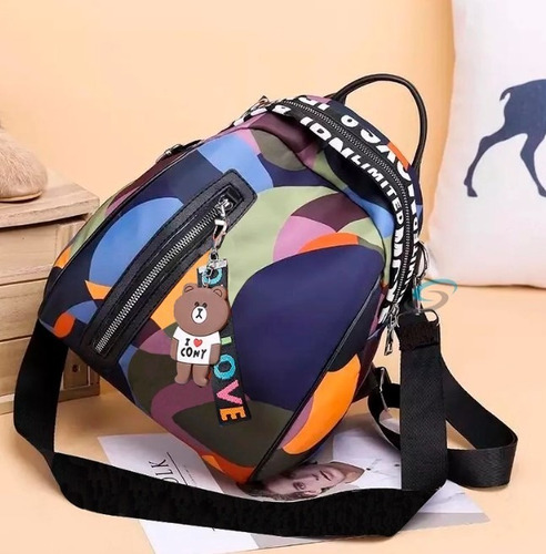 Imagen 3 de 9 de Bolsa Mochila Mujer Juvenil De Moda Casual Viaje Rw 027