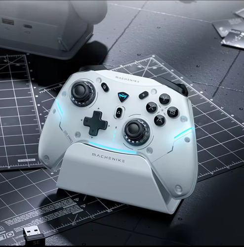Controle Machenike G5 Pro Max Se Com Base De Carregamento Co Branco