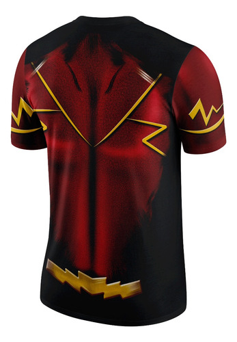 Polo Sublimado Flash Traje Tallas Infantiles Mod.1
