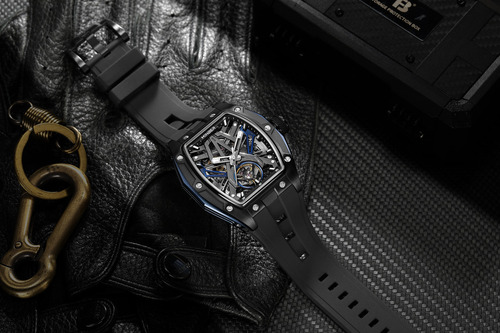 Reloj De Pulsera Minber Hombre M9191g-1-2 Automático Correa Black