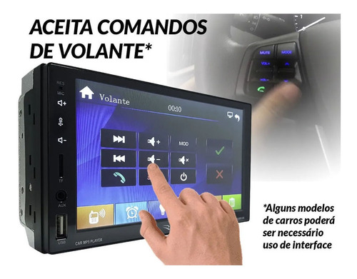 Imagem 4 de 9 de Central Multimídia Roadstar 7 Pol Esp Android/ Ios Rs-505mp5