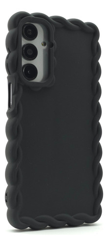 Funda + Mica Para Samsung A16 Case Protector Carcasa Rudo Crochet - Negro Samsung A16