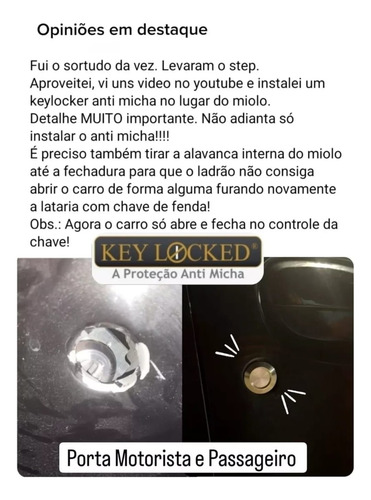 Cilindro Miolo Trava Porta Malas Kwid 2017 A 2024