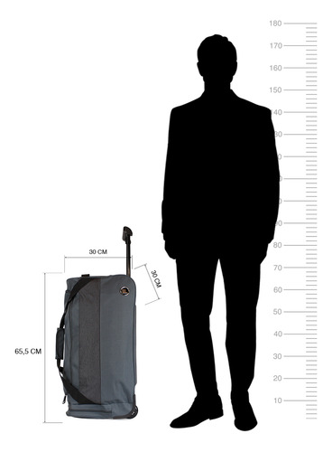 2 Bolsos De Viaje Kross M+l Gris F La Maleta De Chile