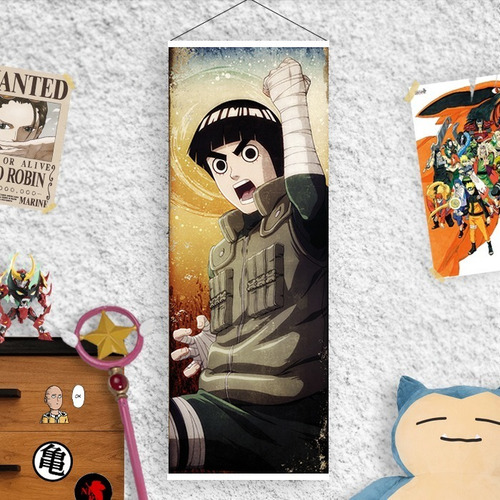 Imagen 2 de 6 de Lona De Naruto - Gaara Hinata Rock Lee Combo X 3 - Animeras