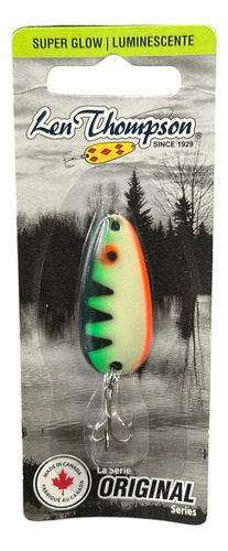 Señuelo De Pesca Len Thompson 7g - 1/4 Oz Color Verde/blanco/rosa
