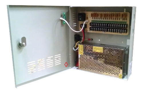 Fuente De Poder P 9 Camaras Central Regulada 20a 12v Cctv