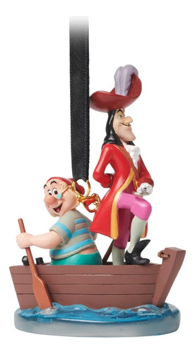 Ornamento Peter Pan, Capitán Garfio Y Señor Smee, Disney Multicolor Capitán Garfio Y Señor Smee
