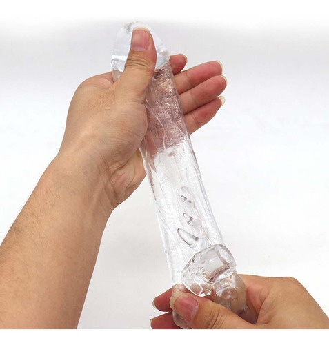 Extensor de pene Jelly And Vibration, 19 x 4 cm, cristal