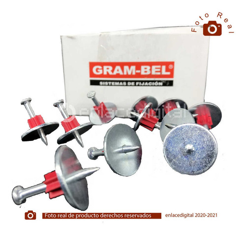 Imagen 2 de 8 de Clavo Rondana Pdr-32 Gram-bel 1-1/4 Acero Fijacion