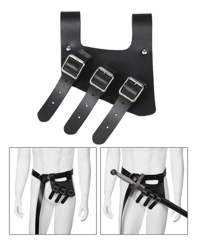 Sword Frog Universal Sword Holder Sword Cintura Negro Negro