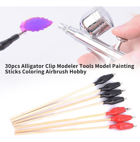 2 Grandes Clipes De Pintura De Hobby Tinta Vermelha 10pcs