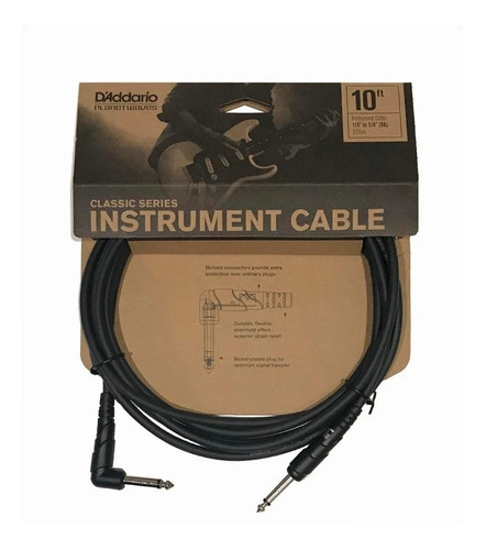 Imagen 1 de 2 de Cable 1/4 Plug- Plug Daddario
